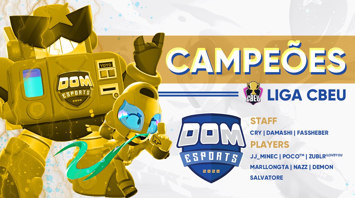 É NOSSA!
Depois de um leve susto, nossos meninos não se abateram, dominaram o jogo e venceram a Vorraz Gaming por 3x1, conquistando o título da Liga CBEU! 🏆
É CAMPEÃO FAMÍLIA! 🥇#GODOM 💙