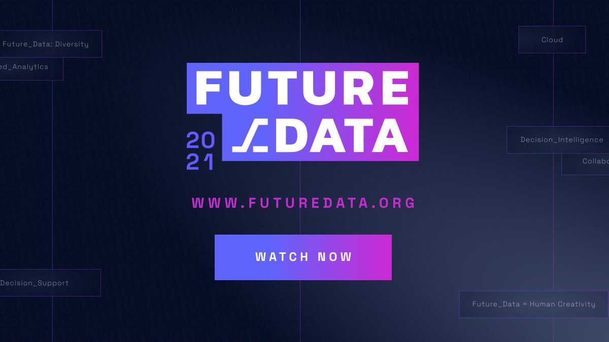 Thank you to our amazing speakers at <a href="/futuredataconf/">futuredataconf</a> today! 🤩 

Missed out? We got you covered. Relive this entire day on our YouTube channel: bit.ly/3v7tDDC 

See you next year 👋🏼  #futuredata