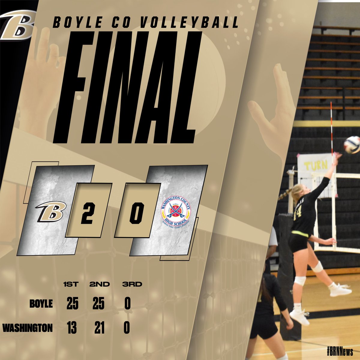 @boylevolleyball takes down Washington County 2-0!
