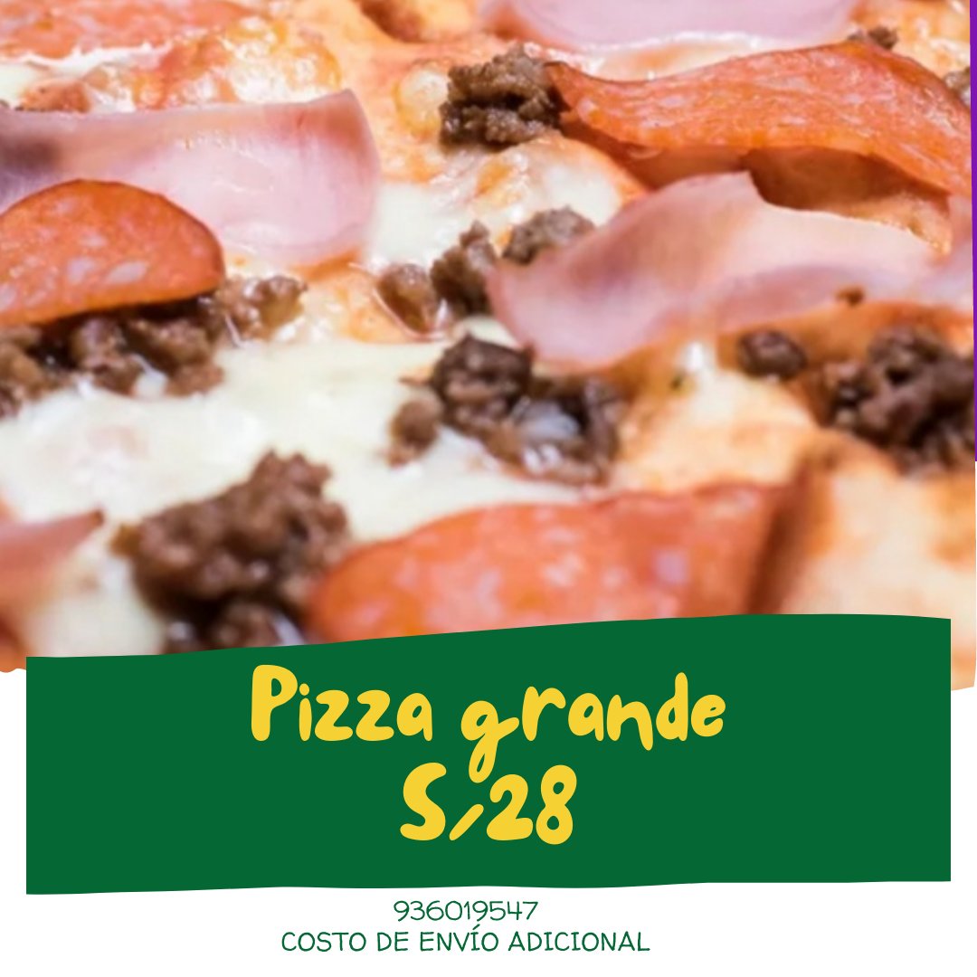 PizzabellaP's tweet photo. Oferta de hoy
Delivery whatsapp 936019547
Costo de envío adicional
#asijuegapizzabella #quedemonosencasa #delivery #surco #barranco #chorrillos https://t.co/1bxoYjPXEf