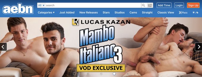 MAMBO ITALIANO 3 - The World Premiere on @aebn https://t.co/s6gqd2hGyC ?????? https://t.co/7rwGaG24r