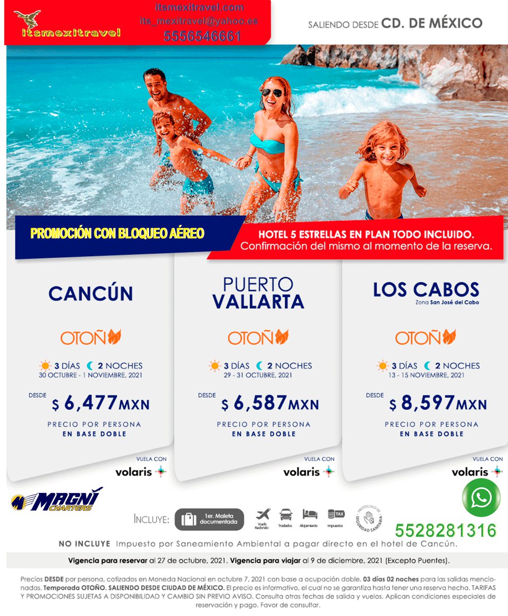 #GavisaVacations #MagnichartersMexitravel #ManichartersIztacalco #ItsMexitravel 
#Playas2021