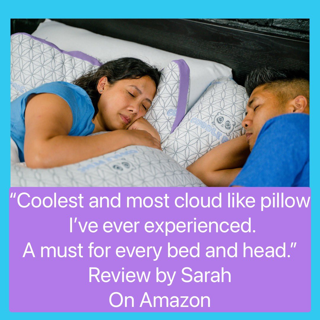 CuddlePedic's tweet photo. Are you tired of subpar sleeping products that are out of stock? CuddlePedic cool, adjustable, and comfortable pillows are in stock and ready to ship. You’ll be sleeping on a brand new pillow in 3 days or less! #supplychain #pillow #onefreshpillow #mypillow #snapchat #giftideas https://t.co/ysLsLzBbFN