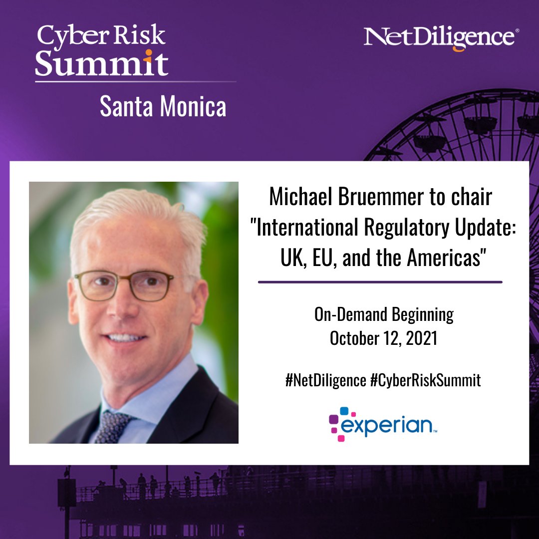 UK, EU and Americas can be tricky regulatory environments. Check out our virtual broadcast covering privacy regulations–the laws, actions, cyber-insurance and more. Hosted by Experian VP <a href="/bruemmermike/">Michael Bruemmer</a> at the <a href="/NetDiligence/">NetDiligence®</a> #cyberrisksummit bit.ly/3avrU1F