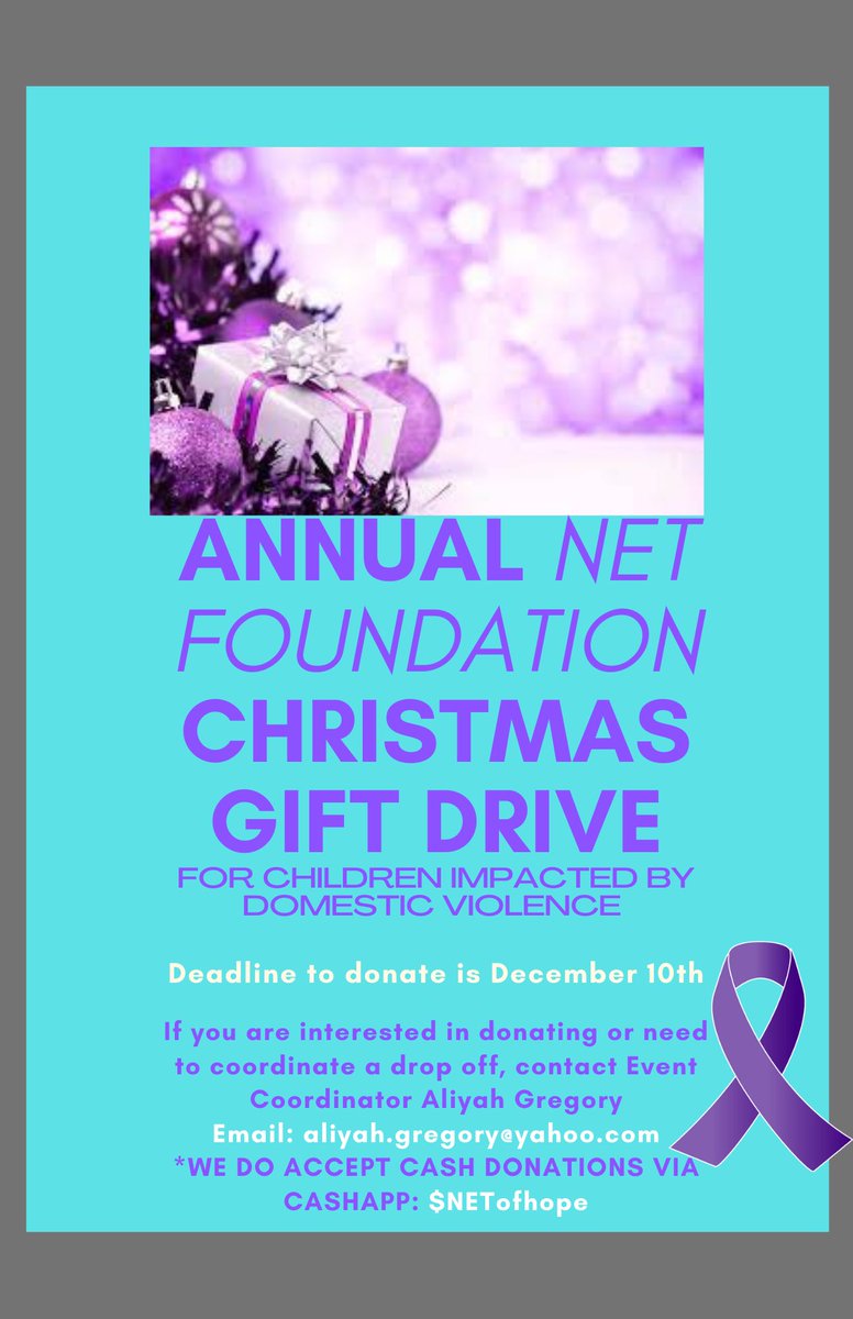 It’s that time of year again….if you are interested in donating please feel free to reach out to me. If you want to donate via cash app I can provide receipts upon request, that way you can know what your money is being spent on. RT to spread the word 💜💜