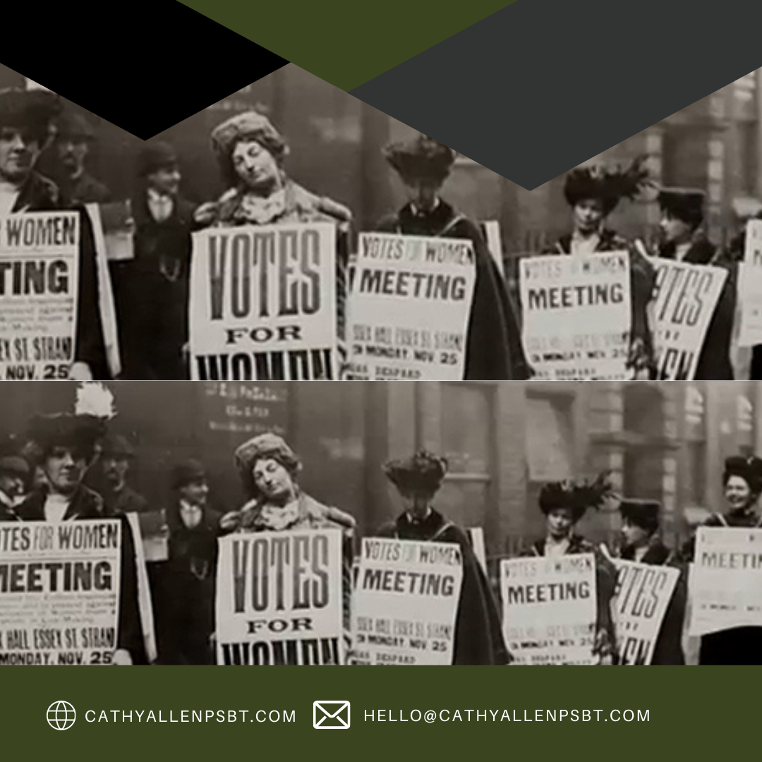 Women earned the right to vote in Alberta in 1916. I could not vote on Monday or run for trustee if it were not for the courageous women in this photo.

#cathyallen #electcathyallen #cathyallencampaign