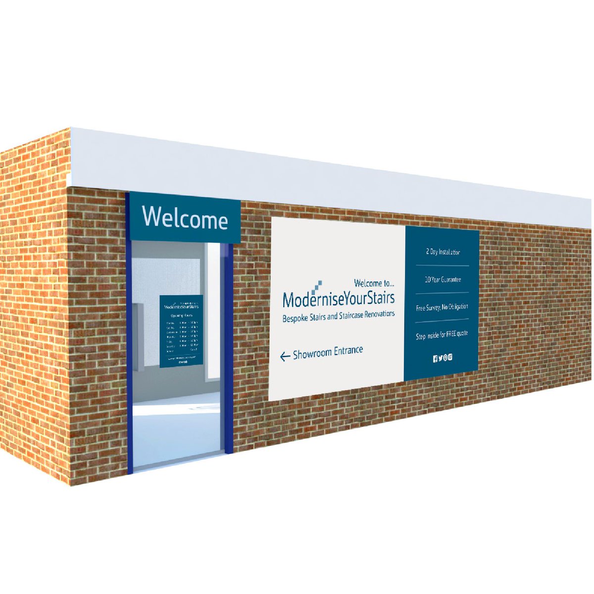 SceneGraphics's tweet image. Always lovely to receive feedback like this from our lovely customers. This was a signage design and installation project for Modernise Your Stairs (Vale of Wigan Ltd) at their new showroom on Horton Street in Wigan. #graphicdesign #signage #supportsmallbusiness