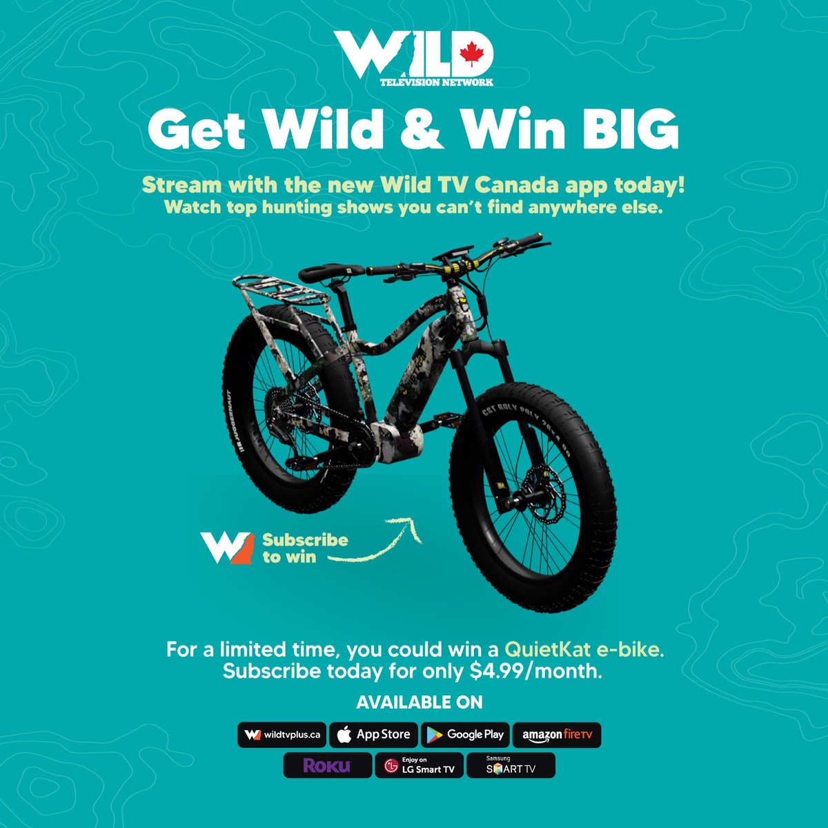 Get the app today for a chance to win a Quietcat #ebike an unbelievable scouting tool !!