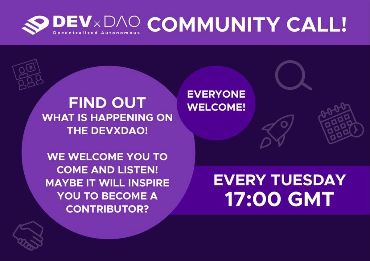 ZKSnarkA's tweet photo. Join the #DEVXDAO every Tuesday at 17:00 GMT and listen in or get involved to keep up to date with all the latest from us, including all the amazing projects being built on @Casper_Network and learn about some of the exciting grants we are issuing!
https://t.co/FlDIMcLxkA https://t.co/zWmhMkexm5