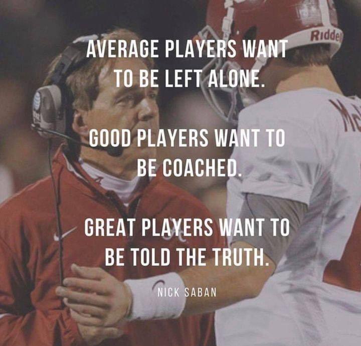 This is true for so many things. It was true for me as a player and it is true for me now as a coach. If you want to be great, be coachable!! #coachable