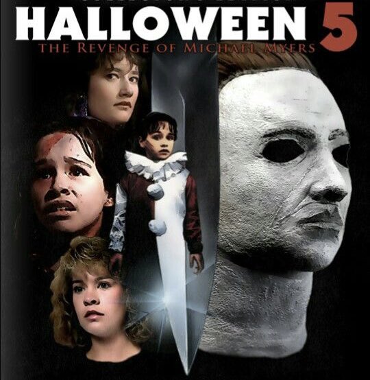 “Halloween 5: The Revenge of Michael Myers” October 13, 1989 Halloween 5: The Revenge of Michael Myers, The one with the psychic link between little Jamie Lloyd and Michael and a cult centered around the rune of the Thorn? Yes, it’s a little bonkers but damnit it’s so much fun.