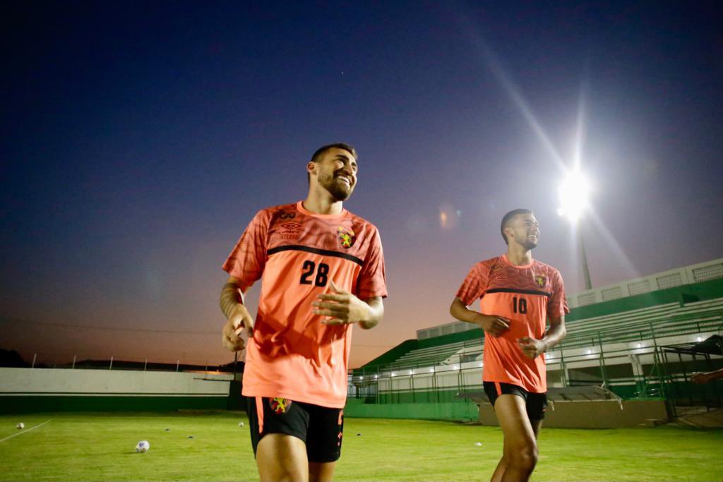Equipe do Sport faz seu último treino e vai confiante para o duelo em Cuiabá. Foto: Sport Club Recife (Twitter)