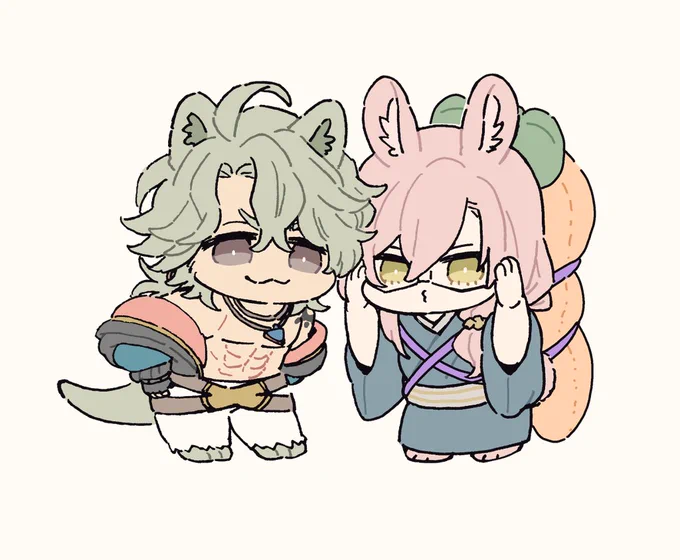 ジョチェのコスプレ(?)したマンうさS衣装と着物👘 