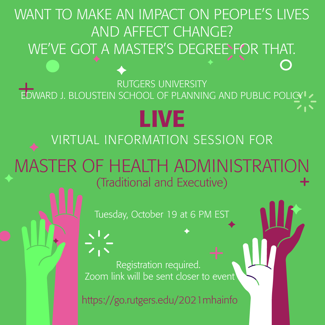 blousteinschool's tweet photo. Want to make an impact on people's lives and #affectchange? We've got a master's degree for that! We are hosting virtual info sessions for our Master of Health Administration #MHA. Start your journey in health care management and leadership today. RSVP at https://t.co/gpxCnZWMHb https://t.co/xEhOL77YOf