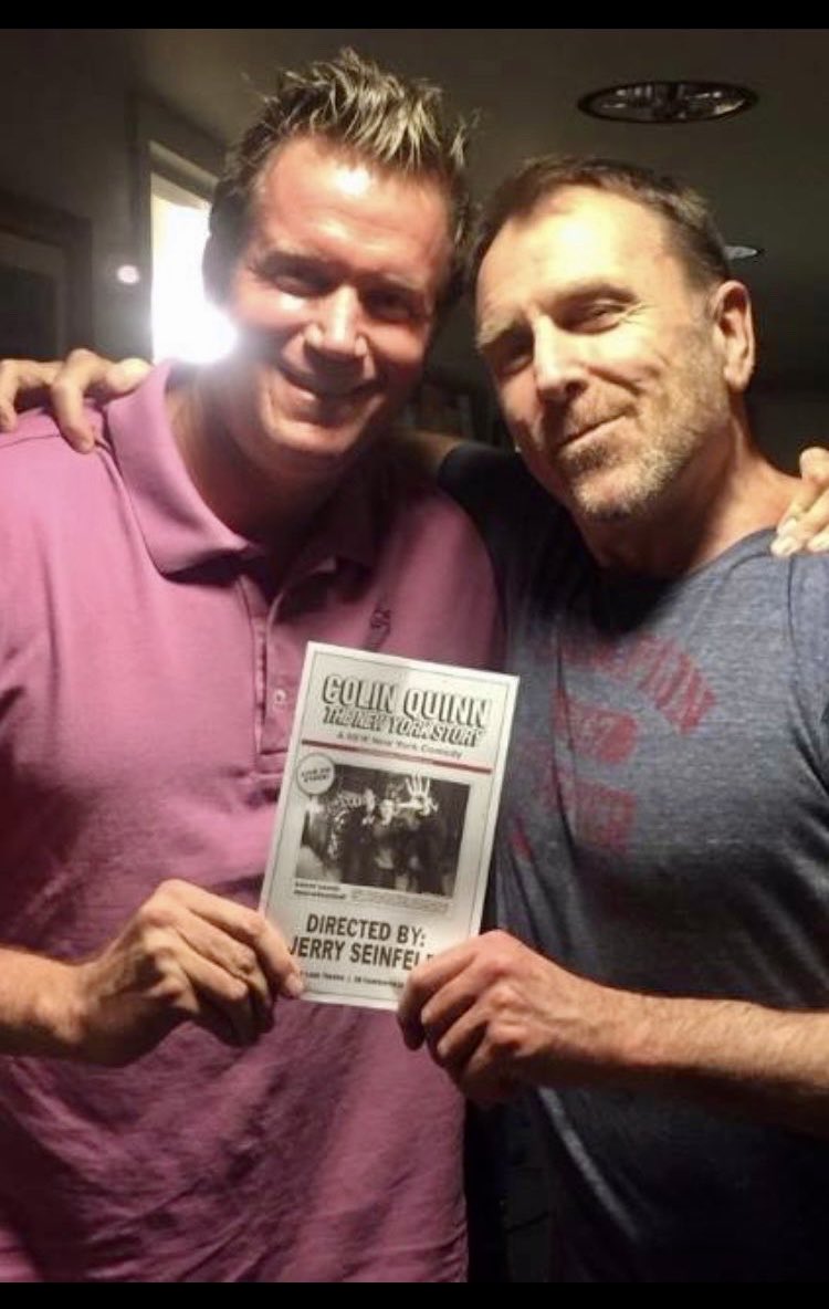 kevinleewitt's tweet photo. The legend @iamcolinquinn has a must see tour starting!! A Hero & A survivor x3 .. CQ is Comedy 401! We all love you! CQ beat Covid x2 & a Heart Attack! #Legend #ColinQuinn #thenewyorkstory #redstatebluestate #longstoryshort ✔️⭐️ https://t.co/ASjH9Ys5br