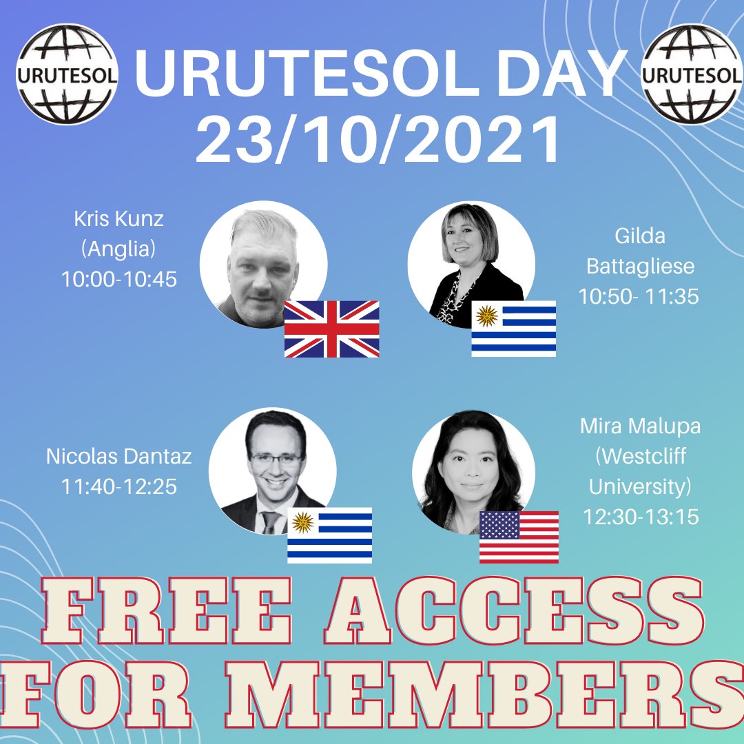 urutesol's tweet photo. ❤️ SEE YOU AT URUTESOL DAY! ❤️23/10/2021 vía Zoom 🖥
🗣 FREE ACCESS FOR MEMBERS. 🗣
Please, complete this Google Form to register 👉🏼

https://t.co/NtAuYAuiAA

⚠️ Not a member? Go to: https://t.co/8s6G0GftLL https://t.co/QcIvbIxJ0a