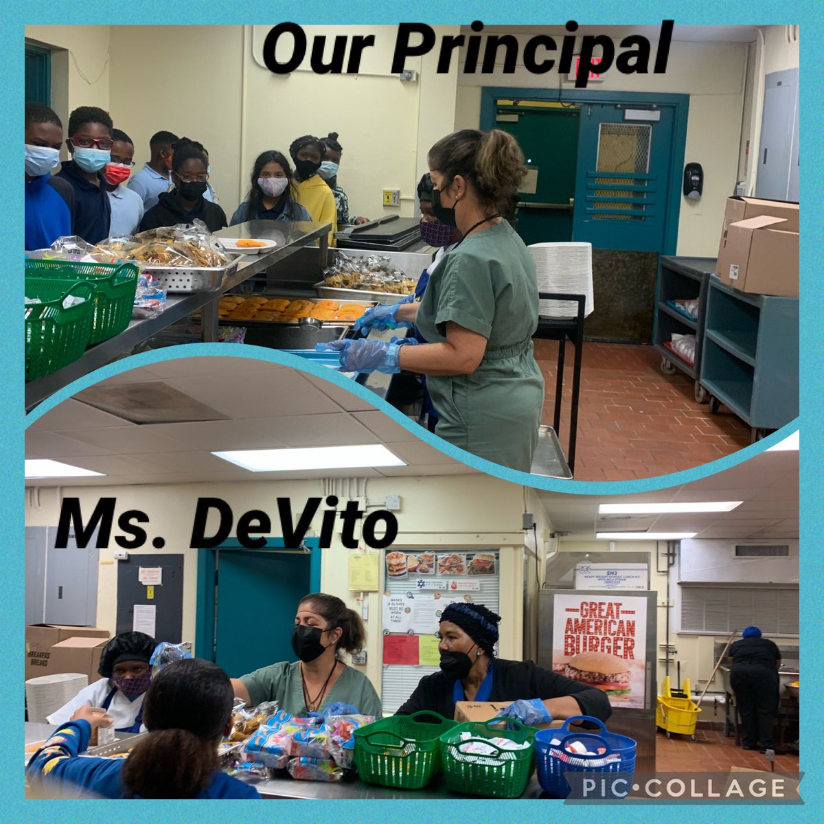1pamtaylor's tweet photo. When the cafeteria got backed up at JFK our Principal jumped right in to help out @CostaDevito #thisishowyoulead #we ❤️our Principal #LeadershipMatters @JFK_Middle @ShawanaJoseph1 @luciabaezgeller @MDCPSNorth https://t.co/OR8BUtkyMP