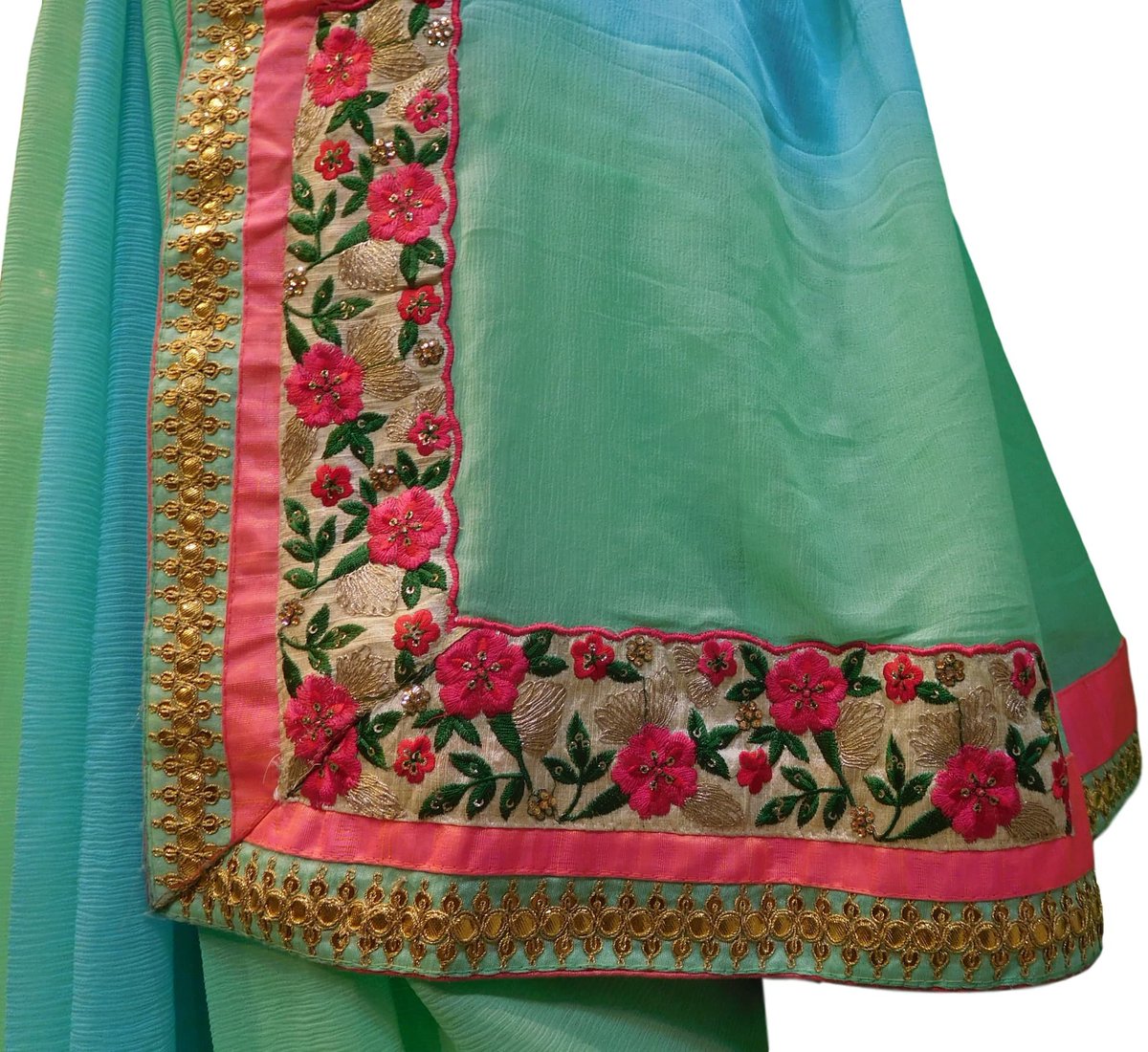 smsarees's tweet photo. Blue Green Designer Georgette (Viscos) Hand Embroidery Work Sari Saree https://t.co/lSFuyCmExS #designer #smsaree #festival #sale #Border https://t.co/xPZIzsPDnq