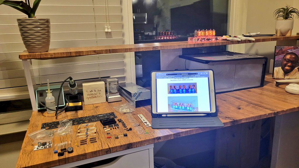 EnockAdjeiJnr's tweet photo. Feels great to be home after a long day, and get to embark on a new project- assemble a spectrum 18 nixie clock type!
#Newproject
#howitstarting
#Hobbiesmakeyouforgetaboutlongdays https://t.co/0tlmjPW7V7