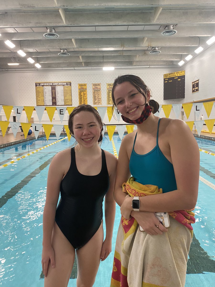We had a great swim meet last night! Fast times all around and lots of great touch outs! Congrats to Taylor and Adrianna for swimmer of the meet! Keep on killing it ladies!!💪🏼🏊🏻‍♀️🦅