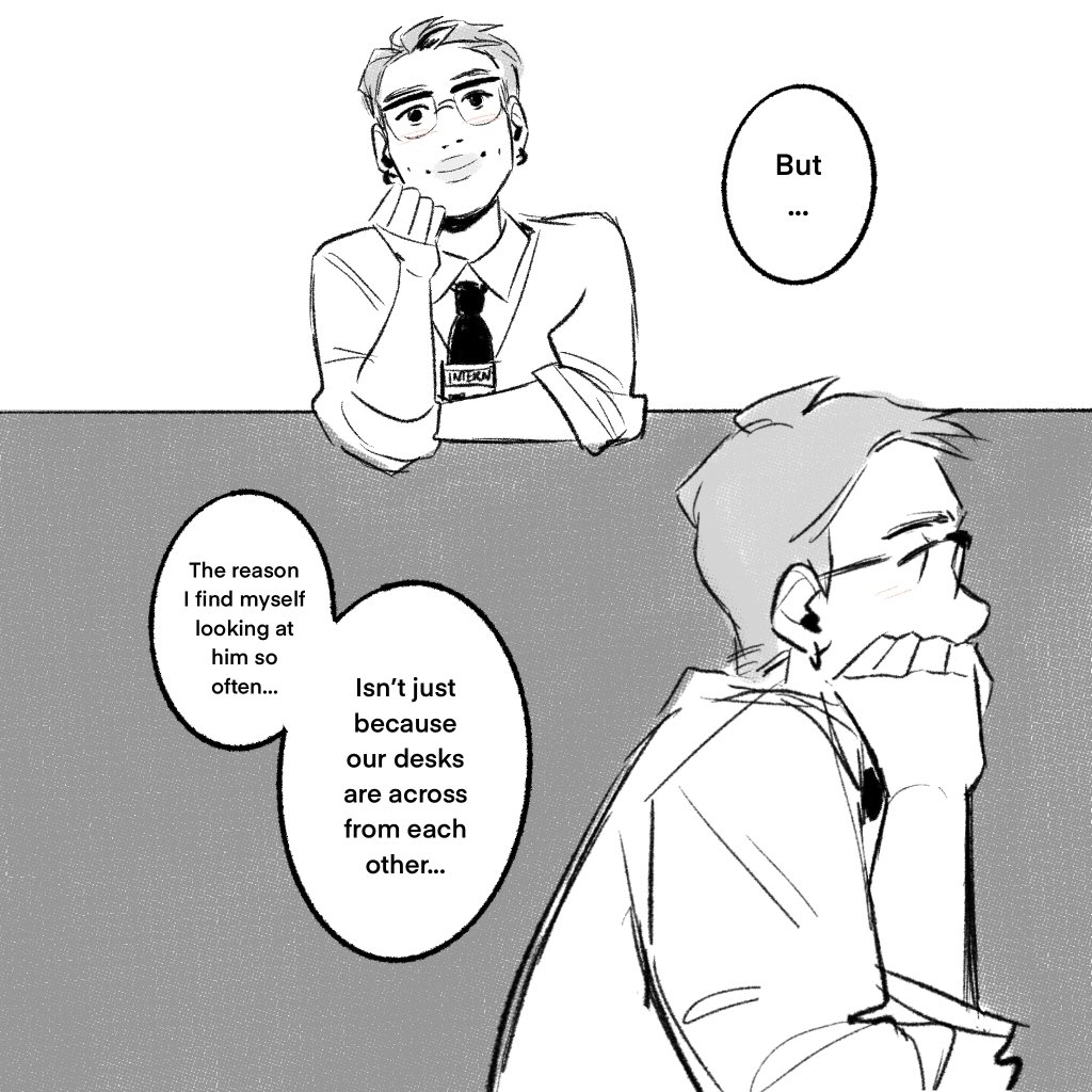office vampire au 🐨🐱🩸 in which the intern slacks off 🙈 [2/2] 