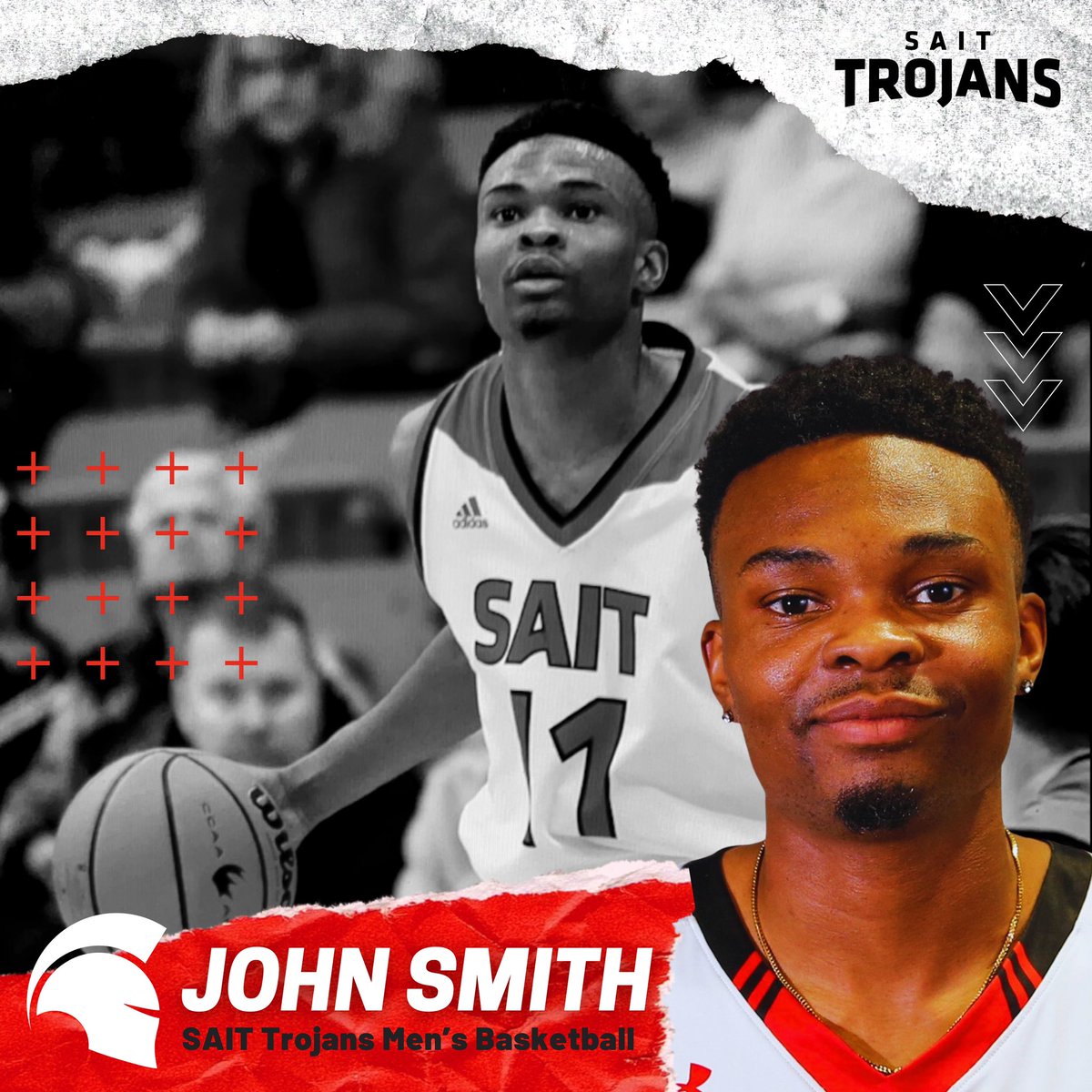 SAIT_Trojans's tweet photo. The SAIT Trojans are saddened by the unexpected passing of former men’s basketball player, John Smith. #RIP #WeAreTrojans https://t.co/0jDFRHunP0