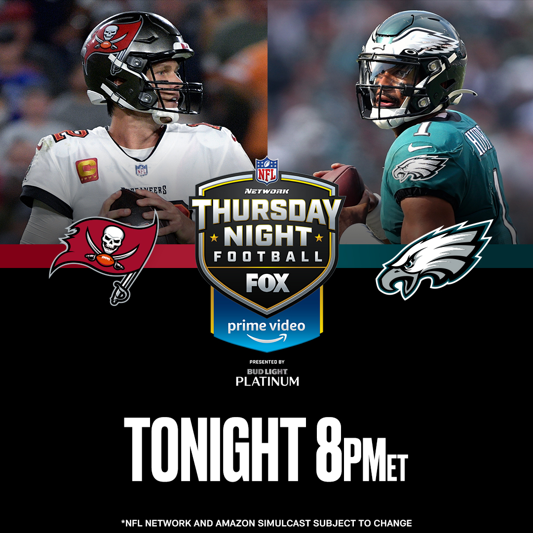 NFL Network on X: Bucs. Birds. Thursday Night Football. Who ya