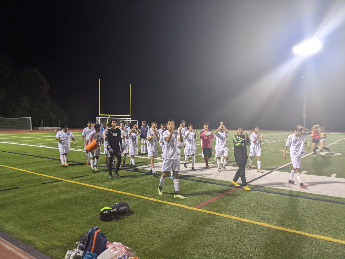 Congratulations to the boys varsity soccer team who clinched the league championship tonight. Another proud moment for our #Ramily!