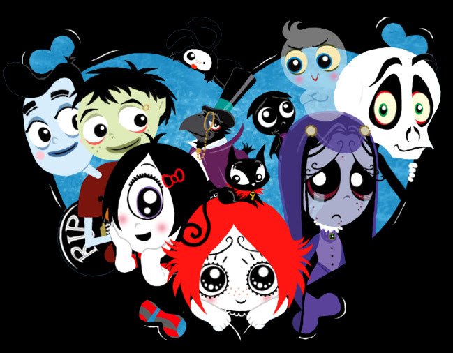 BrandonSKing629's tweet photo. .@SarahGadon @Stacey_DePass @emilyhampshire @thisisjeenmusic @ScottyMcCord #DavidBerni #JeremyHarris #AdrianTruss #PeterKeleghan @Mamabolo_B
#OnThisDay 15 years ago today, #RubyGloom premiered on @ytv in Canada on October 13th, 2006. The series lasted 40 episodes. https://t.co/yAX6sl9qk6