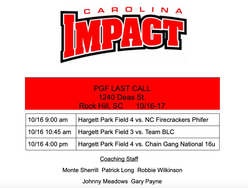 Excited to kick our fall season off this weekend in the Last Call PGF in Rock Hill, SC <a href="/MonteSherrill/">Monte Sherrill</a>