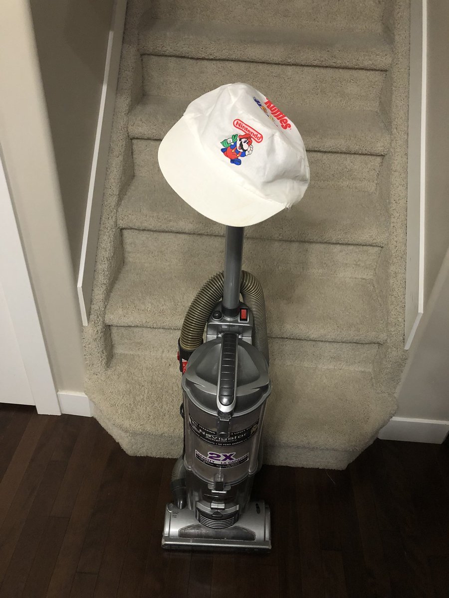 ThingsHatted's tweet image. Vacuum Cleaner wearing a Vintage Nintendo Mario Bros 2 hat #nintendo #mario #games #videogame @NintendoAmerica @NintendoEurope @NintendoUK #gamergirl #gamer #NintendoSwitch #luigi #PlayStation #SegaGenesis #Minecraft #FIFA22xSPL #LUNA #mariobros #MinecraftLive
