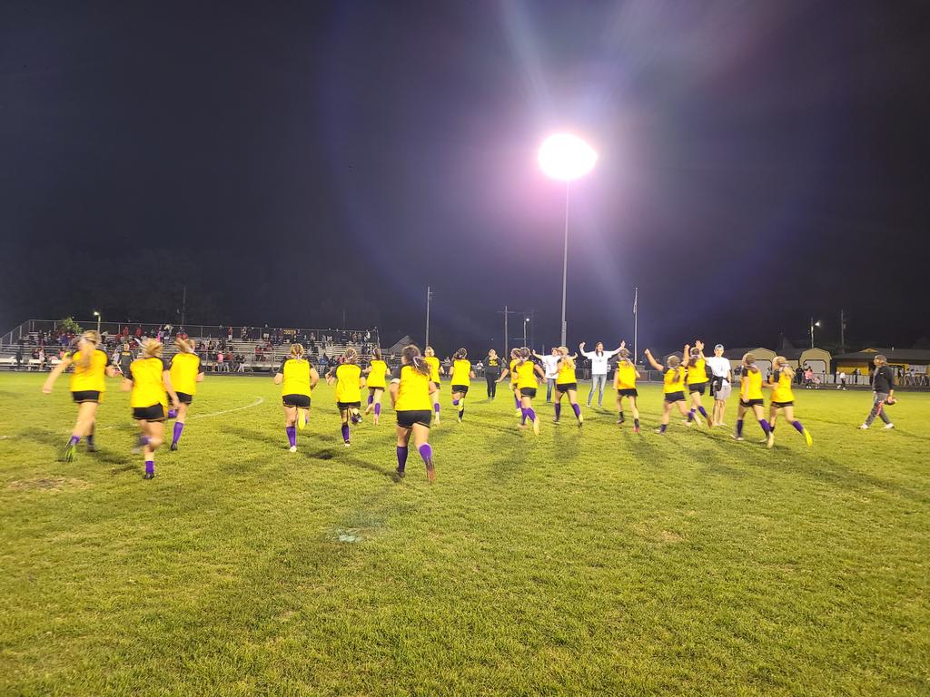 Last Girls Game at Laybourne Field ever, and it ends with a W! What a great win girls! 3-1 win over Kent Roosevelt .