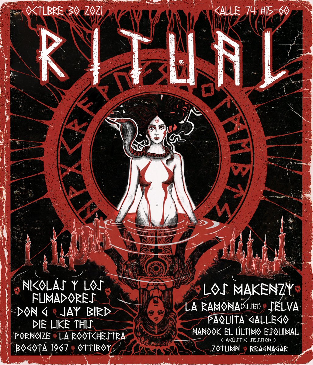 Ritual de Halloween 30/10/21 en @selinacolombia Cll 74#15-60 Las entradas las pueden adquirir en el DM de @thewizardscollective ó llamando al 3053971957
Allá nos vemos!!!
🔥🔥🔥👺👹🔥🔥🔥