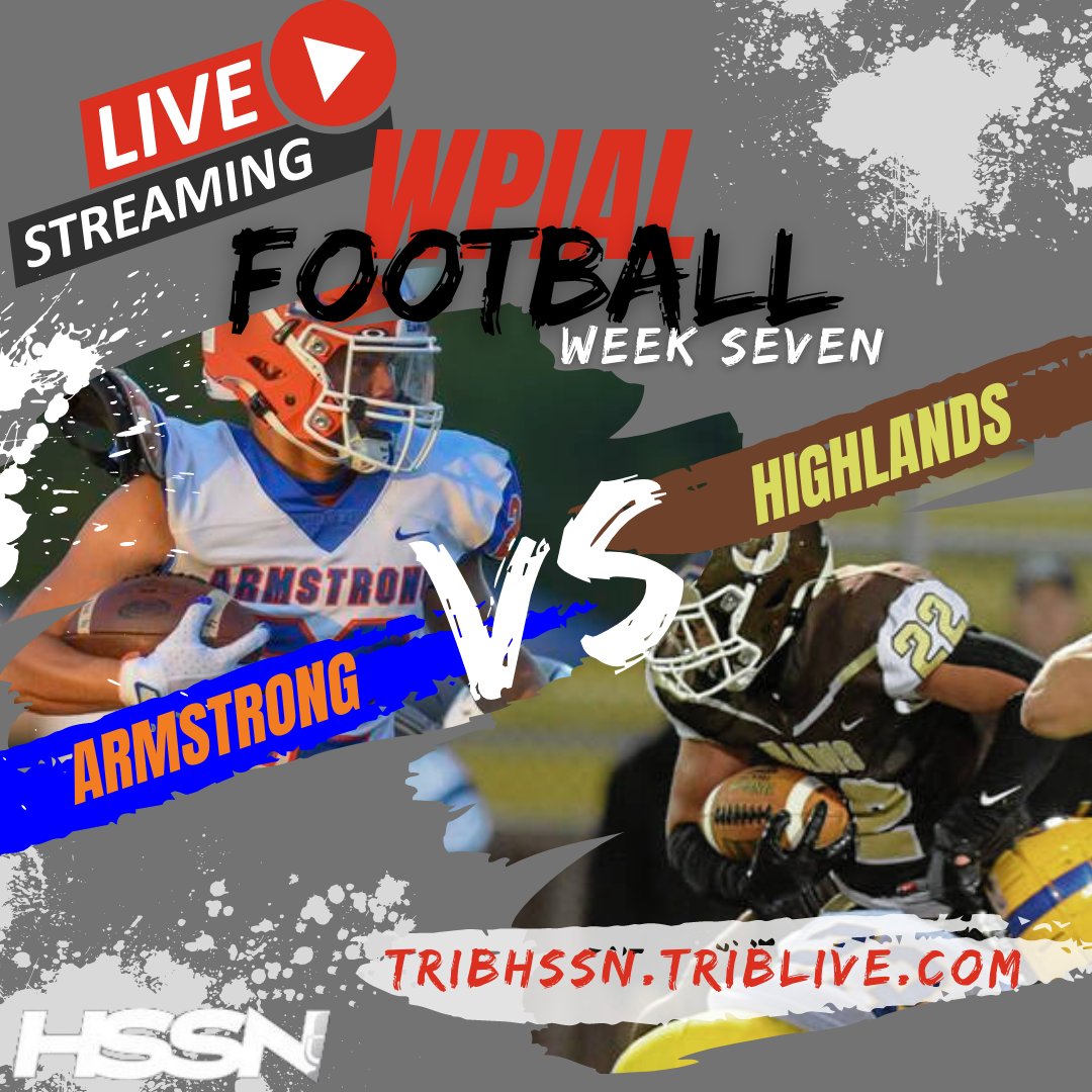 Josh Rowntree (@jrown32) on Twitter photo Friday night‼️ It's a showdown between one of the area's best passing offenses and one of the best ground games.
<a href="/AHSRIVERHAWKS/">Armstrong River Hawks</a> 🆚 <a href="/HighlandsAthl/">Highlands_Athletics</a>
Watch the game on <a href="/TribLiveHSSN/">TribLive HSSN</a> 👀
▶️ bit.ly/3aCsyu4
#WPIAL #HSSN <a href="/ArmstrongRiverh/">Armstrong HS</a> <a href="/HighlandsSD/">Highlands SD</a> Friday night‼️ It's a showdown between one of the area's best passing offenses and one of the best ground games.
<a href="/AHSRIVERHAWKS/">Armstrong River Hawks</a> 🆚 <a href="/HighlandsAthl/">Highlands_Athletics</a>
Watch the game on <a href="/TribLiveHSSN/">TribLive HSSN</a> 👀
▶️ bit.ly/3aCsyu4
#WPIAL #HSSN <a href="/ArmstrongRiverh/">Armstrong HS</a> <a href="/HighlandsSD/">Highlands SD</a>