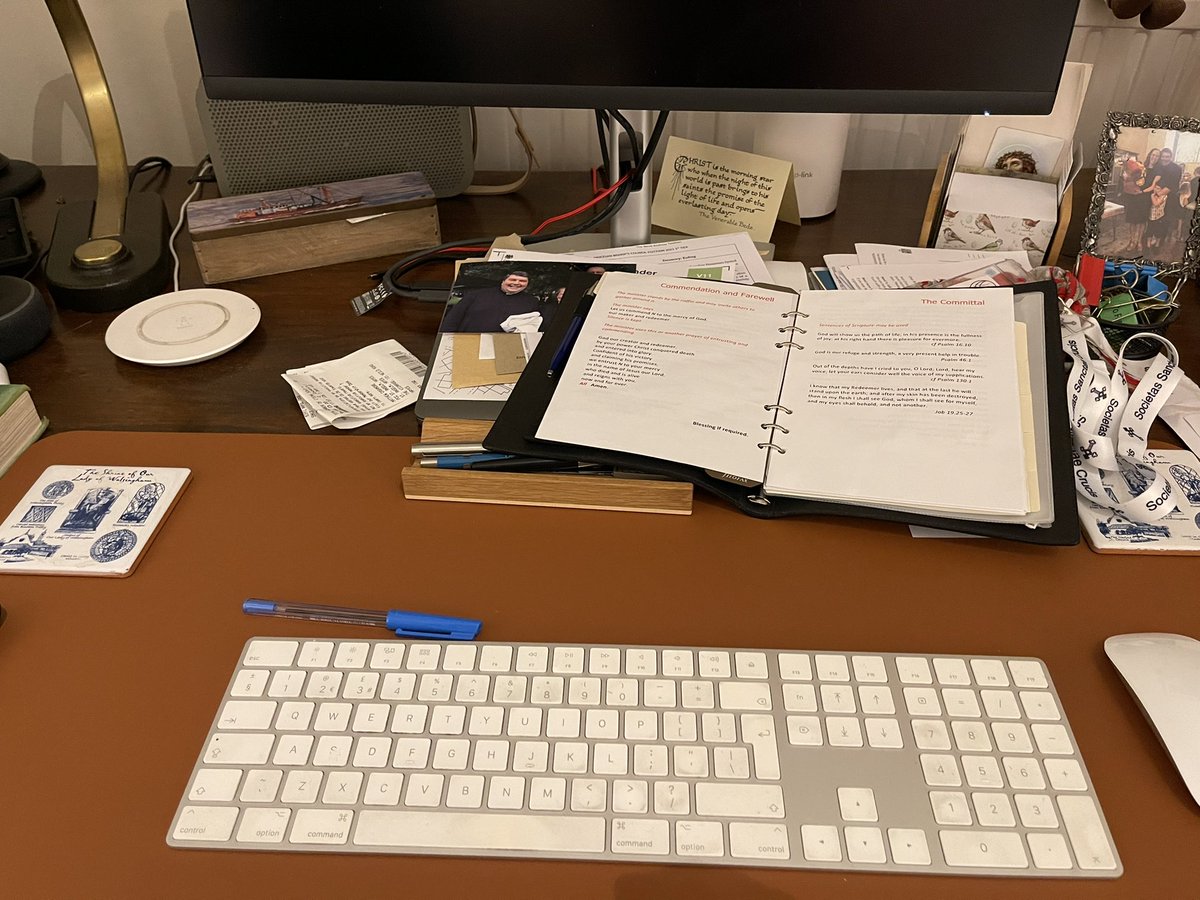 OurCofELike's tweet photo. Up and at ‘em. Funeral planning now, then pew sheets ready to send out tomorrow (when I’ll be away on a day pilgrimage to @ShrineOLW). Then train into London for #sscsynod at Church House. No services in church today at all - which I hate. https://t.co/zaJz2WLzES