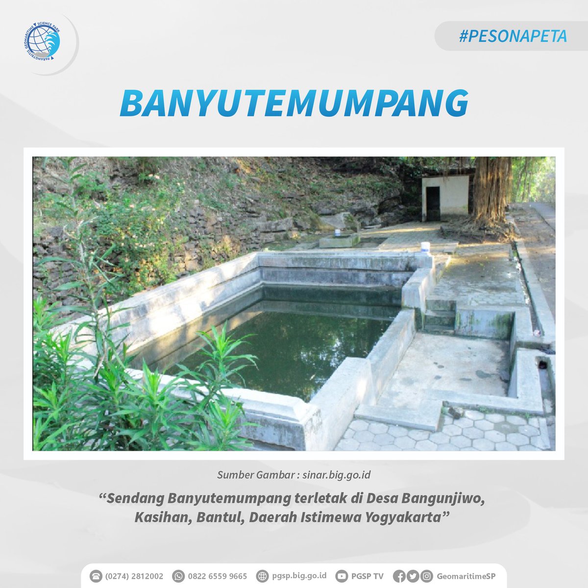 GeomaritimeSP's tweet photo. Sendang Banyutemumpang merupakan salah satu peninggalan Keraton Ngayogyakarta Hadiningrat yaitu dibangun oleh Sultan Hamengkubuwono II dan menjadi salah satu tempat pesanggrahan beliau. https://t.co/z7HzpVfPYm