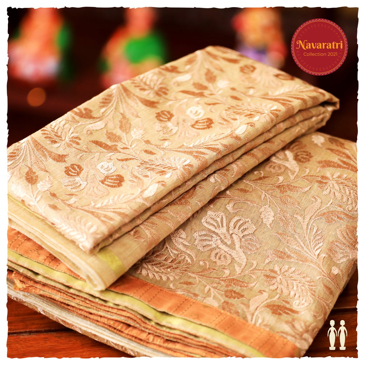 sundari_silks's tweet photo. Bursting with oodles of panache, this Chanderi silk pavadai set sparkles with floral embroidery designs and is matched by a raw silk dhavani.

Shop at https://t.co/LfGvQKpCRO

#SundariSilks #EssenceOfIndia #Navaratri2021 #NavaratriCollection https://t.co/dGqQsCF8xp