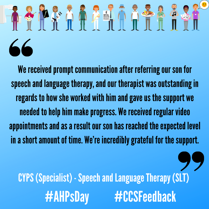 ccs_nhst's tweet photo. 🎉Such high praise for our wonderful @CambsPboroCYP SALT Team - well done! 👏💙👏 #AHPsDay #ThankfulThursday #ThursdayThoughts #GoTeamCCS #CCSFeedback https://t.co/m4xr8yT2Nf