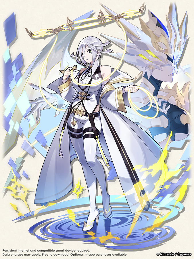 Here's an illustration of Sandalphon, who will appear in Gala Dragalia Remix! #DragaliaLost

"I administer Her authority with wings that connect the heavens!"