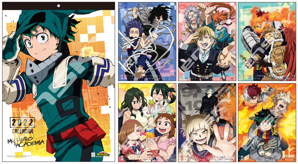 Ensky has revealed the new art for the My Hero Academia 2022 wall
