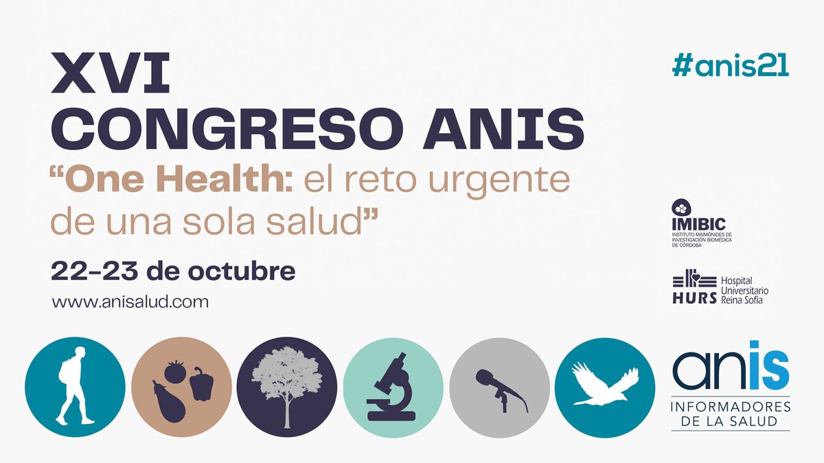 anisalud's tweet photo. 📣 El 22 y el 23 de octubre, te esperamos❗️ Bajo el título “One Health: el reto urgente de una sola salud” diferentes profesionales debatirán sobre temas relacionados con el #periodismosanitario

Inscripción ➡️https://t.co/rweysfahuZ
Programa ➡️ https://t.co/Kpc1lu601x

#ANIS21 https://t.co/Zntpz6OTRd