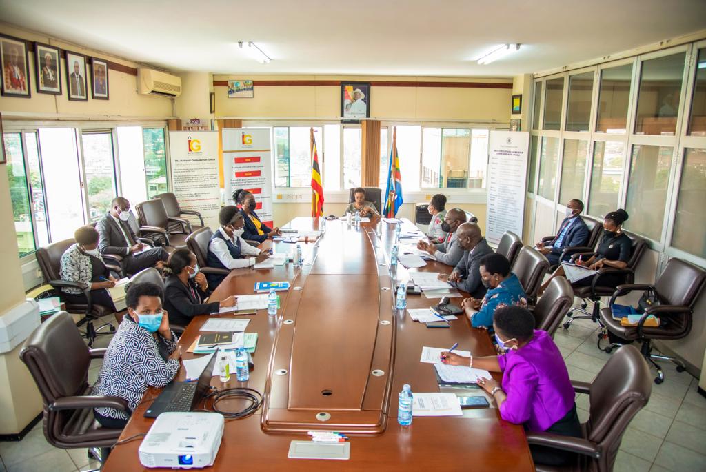 LeadershipCodeT's tweet photo. The LCT and the IG strategise as partners for enforcement of the Leadership Code Act in the fight against corruption. https://t.co/fZwwzPAxLK
