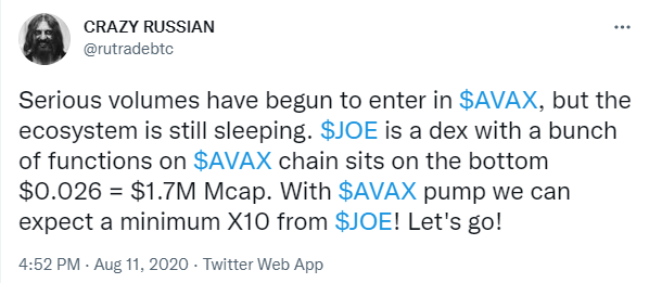 Moneyfe45313071's tweet photo. $JOE pumped X60 after his tweet. If you are still looking for your gem, then you should subscribe him - @rutradebtc

$pyr $swap $feg $ctk $rari $trx $elon $doge $xdc $xvs $tel $scrt $rune $btr $zil $leos $fren $wing $ftm $dag $mana $bnb $axs $celo $eth $wrx $sand https://t.co/N1YC9OJyCq