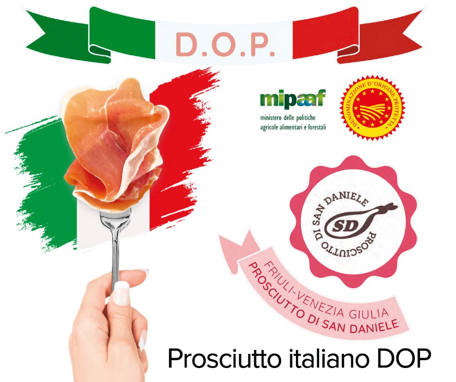 BMTI_IT's tweet photo. 🏆Il @SanDanieleDOP è tra i prodotti gastronomici più rappresentativi del #MadeInItaly!
🇮🇹 La zona di produzione è il territorio di San Daniele del Friuli in provincia di Udine.
👉🏻https://t.co/Lv4JKA5ns7
@Mipaaf_
#ProsciuttiDOP https://t.co/ecDGQq0suu