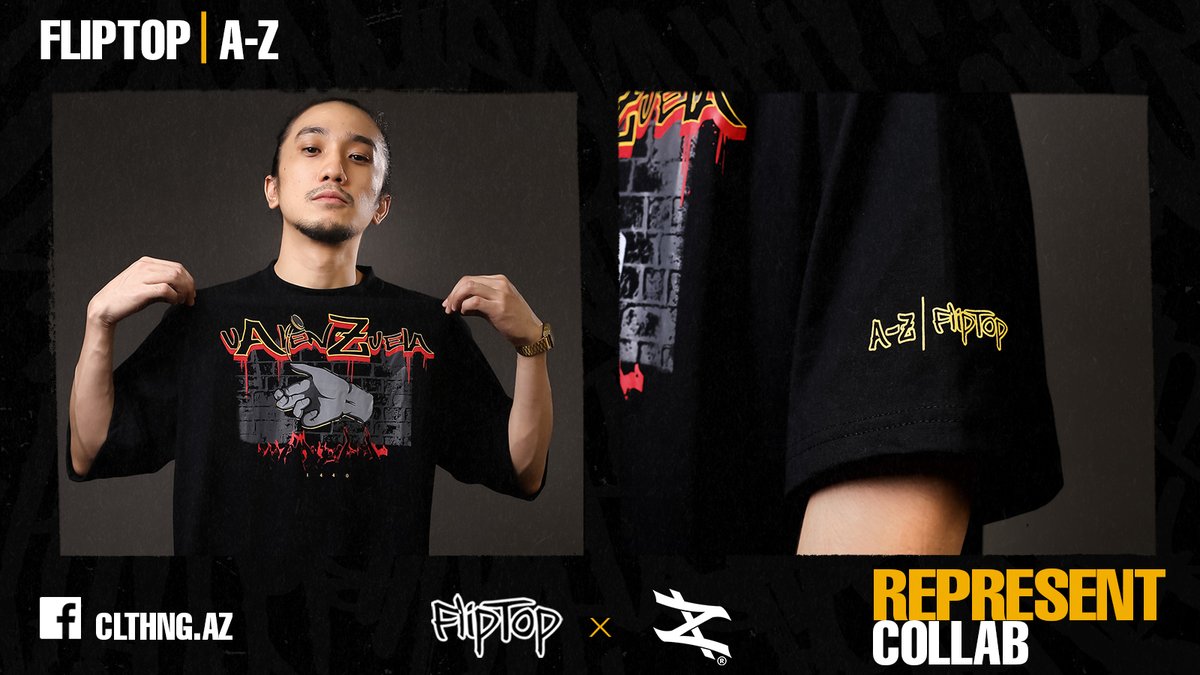 FlipTop_Battles's tweet photo. Bago kayo maubusan! FlipTop x A-Z by Apekz!
FB: https://t.co/iCw7nG7BMt
#FlipTopRepresentCollabs #FlipTop
#AtoZ #Apekz
#ValenzuelaRepresent https://t.co/CPKrGkxZAY