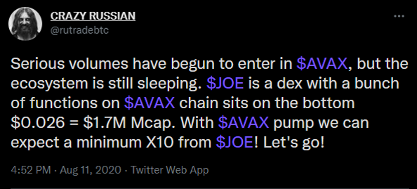 Moneyfe45313071's tweet photo. $JOE pumped X78 after his tweet. If you are still looking for gem, then you should subscribe him - @rutradebtc

$soul $dag $xvg $atom $bnb $algo $cake $twt $dodo $dot $ohm $ewt $leos $hbar $xvs $vet $shib $fil $btc $rlc $eth $sand $ftm $tel $wing $wrx $noia $mana $chz $elon https://t.co/xNaEAceRCP