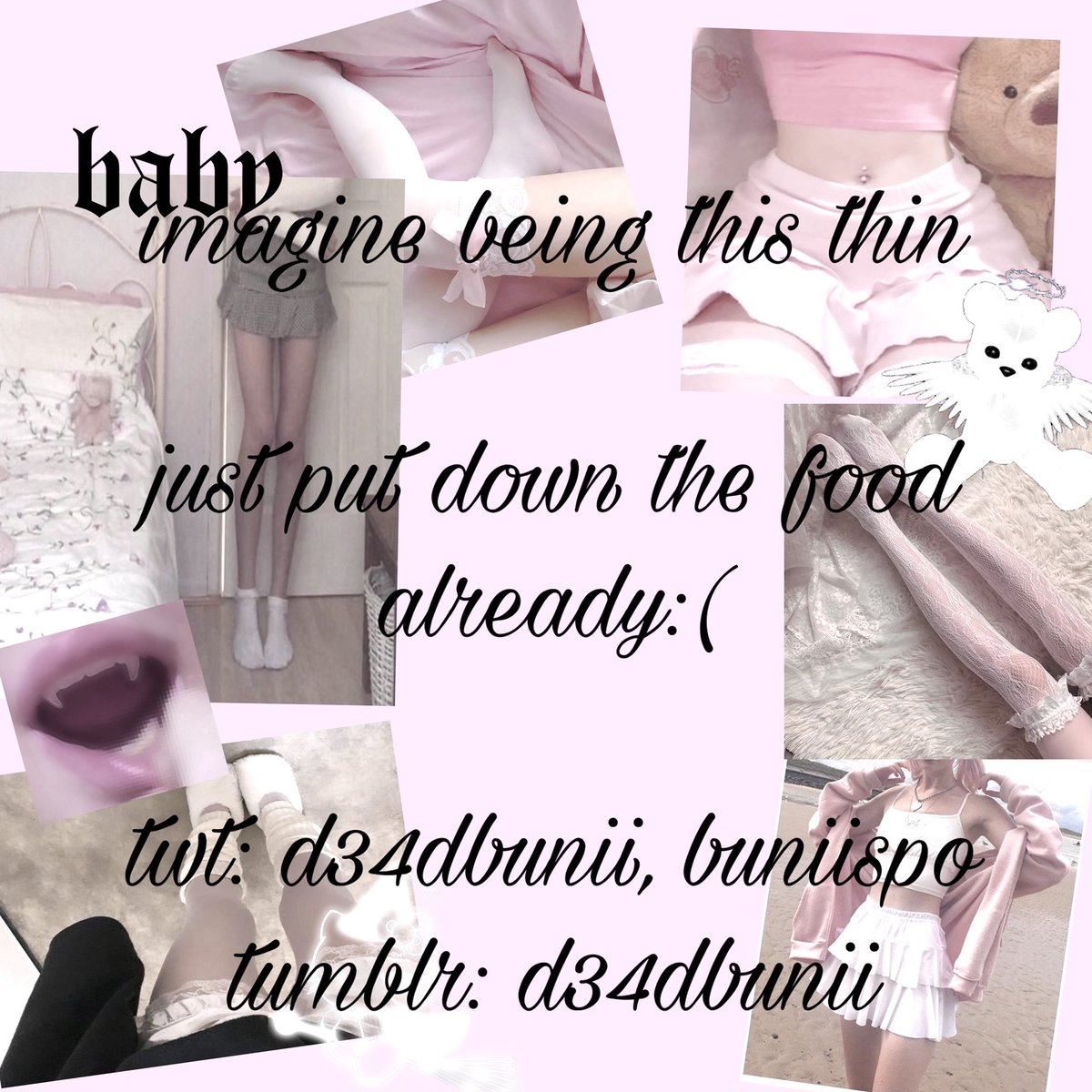 buniispo's tweet photo. i just made a lil cut thinspo bored<3
#thinspo #edtwt 
-
-
-
- https://t.co/E8OXivQmZF
