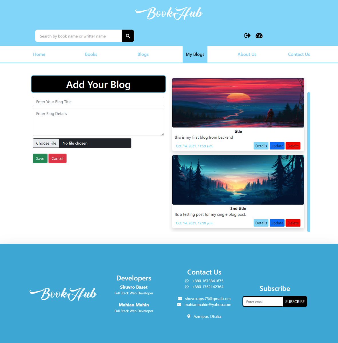 shuvro_75's tweet image. #day 3⃣6⃣
#100daysOfCodingChallenge
#pythonCodingChallenge 
#React #dev #programmer #developer
#javaScript #python #django
#webDevelopment #FrontEndDevelopment
#shuvro_75
Today I made a blog post functionality using python Django for my Bookshelf management project.