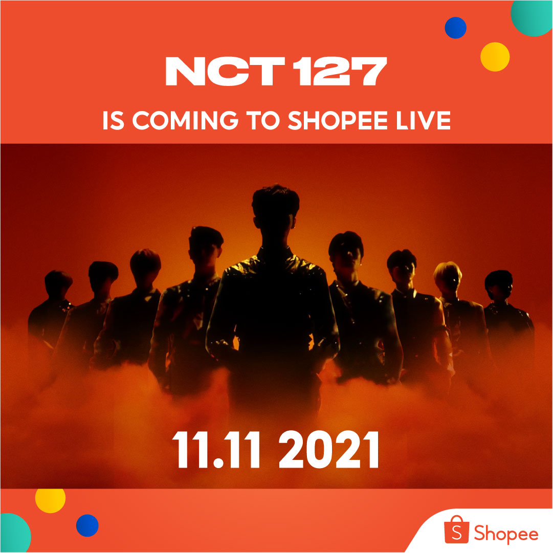 ShopeeSG's tweet image. NCTzens, here's what you've been waiting for! #NCT127 is coming to ShopeeLIVE this 11.11 with fantastic performances lined up for you 😍 Comment below the songs you'd like NCT 127 to perform, and remember to set your reminders now 🥰

#Shopee1111BigSale  #ShopeexNCT127