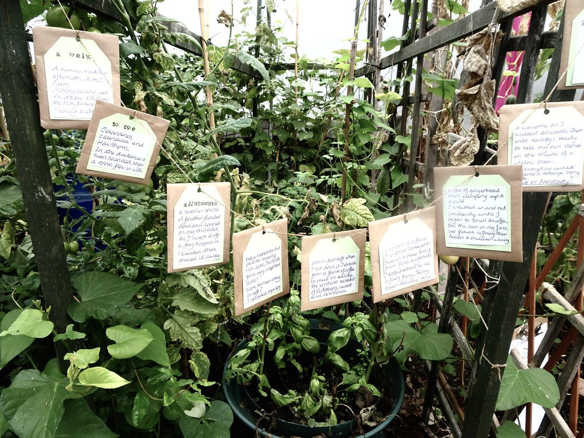 BoundaryWay's tweet photo. We enjoyed sharing poems in the Polytunnel on Saturday - created during lockdown by Boundary Way Writer’s Group as well as commissioned poems.
Made possible with support from #culturalrecoveryfund for heritage.
#hereforculture
Part of #Wolverhamptonopenstudios https://t.co/Wp25H3A7Ug